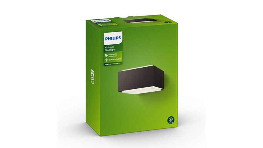 PHILIPS Hedgehog Wandleuchte, 42W, E27, ohne Leuchtmittel