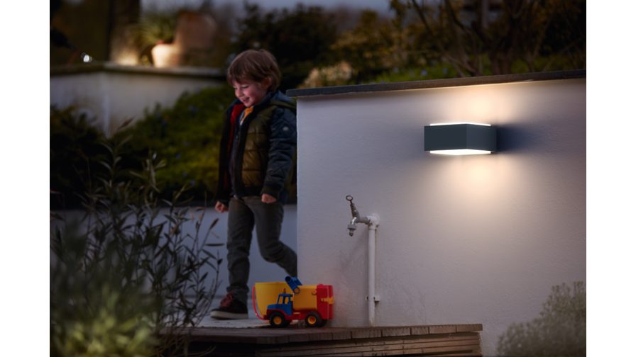 PHILIPS Hedgehog Wandleuchte, 42W, E27, ohne Leuchtmittel