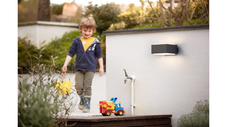 PHILIPS Hedgehog Wandleuchte, 42W, E27, ohne Leuchtmittel