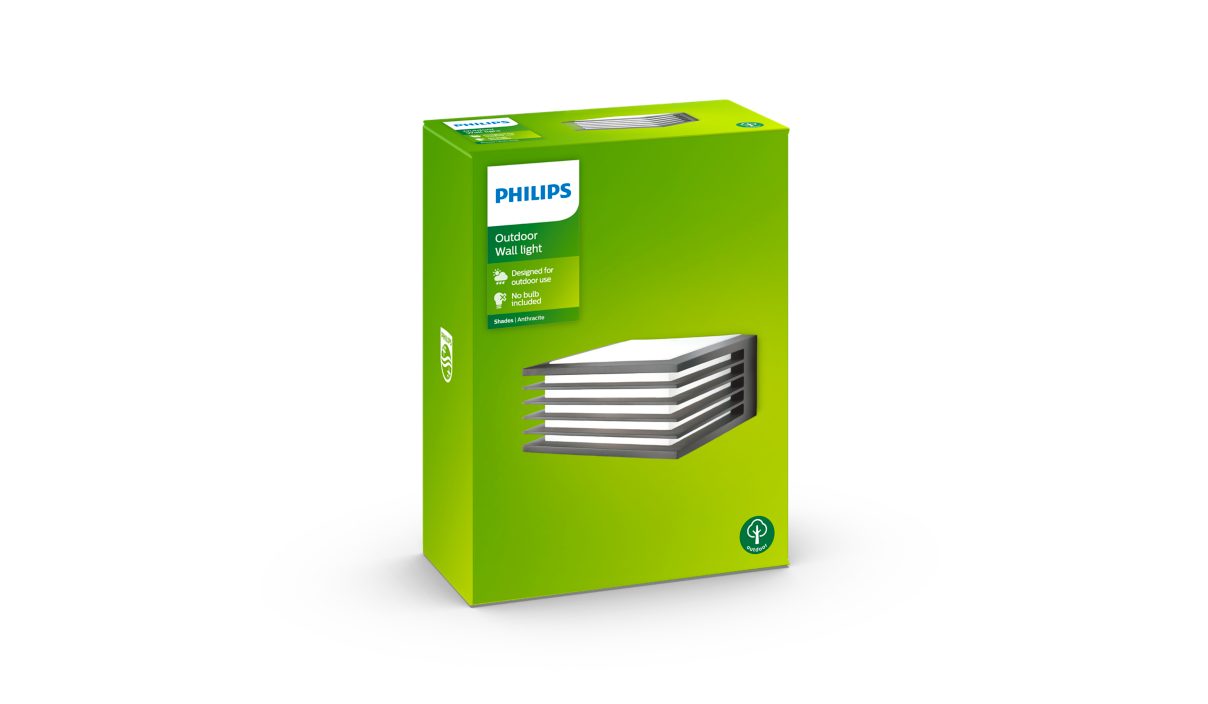 Philips Shades Wandleuchte, E27, IP44