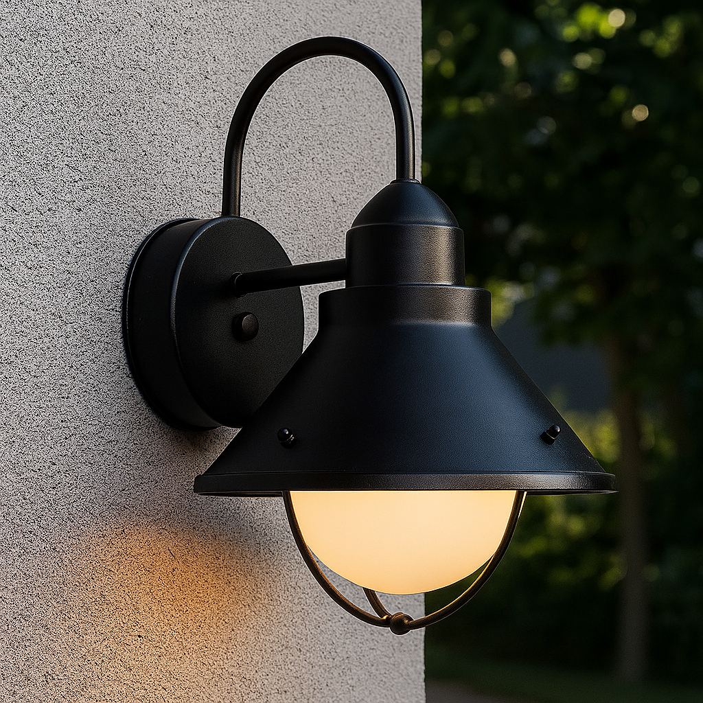 Außenwandleuchte mit Käfig im Landhausstil