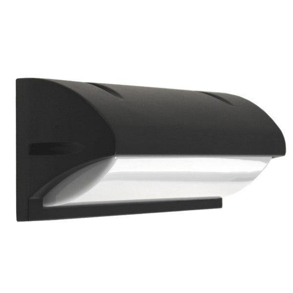 Schwarze Außenwandleuchte mit E27-Fassung und IP54-Schutz – für Fassaden und Eingänge geeignet