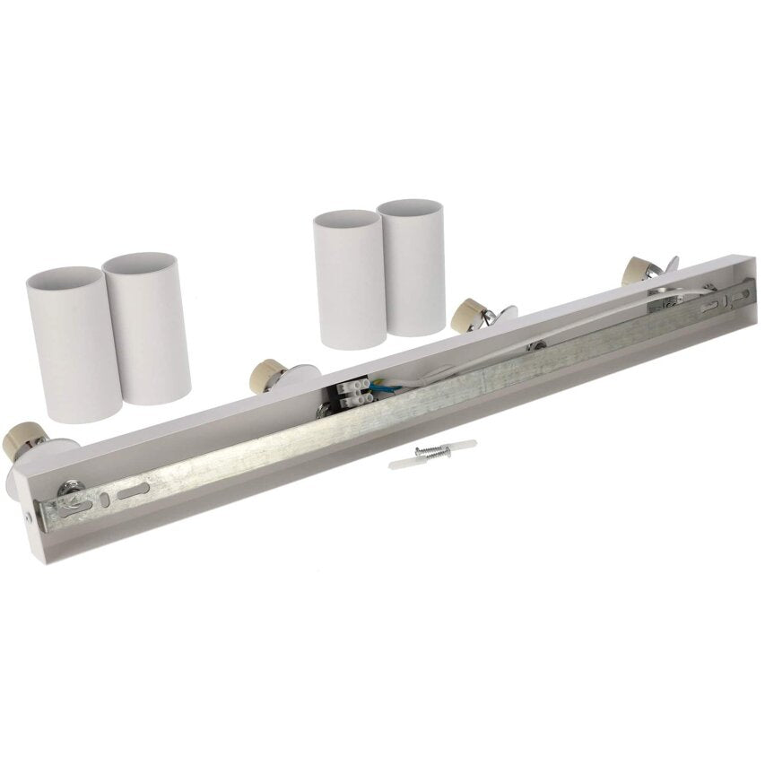 Ansicht der Rückseite der Deckenleuchte in weiß zu Deckenmontage