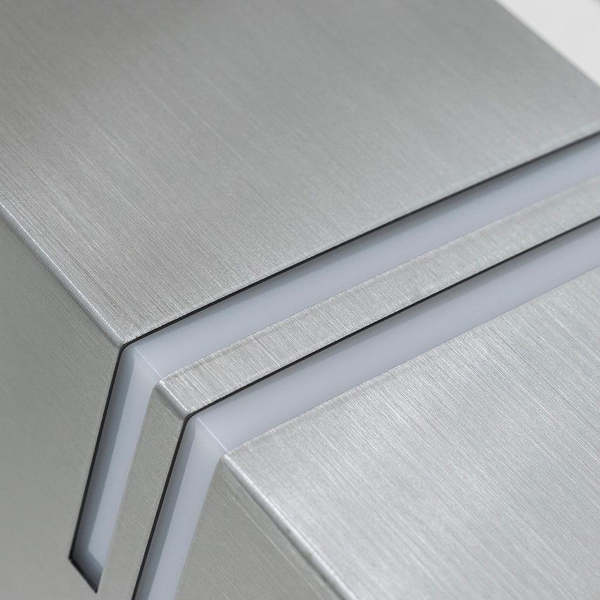 Detaillierte Ansicht Außenwandleuchte Silber