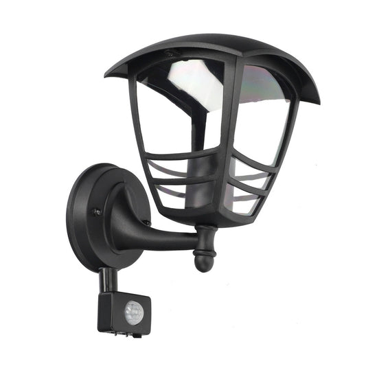 Gesamtansicht Gartenfassadenleuchte schwarz in Vintage-Stil