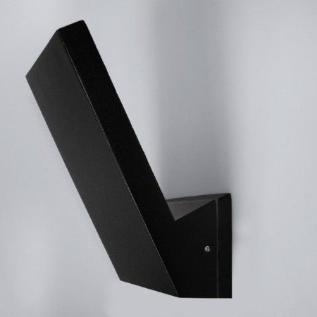 Eine moderne LED-Wandleuchte in Schwarz