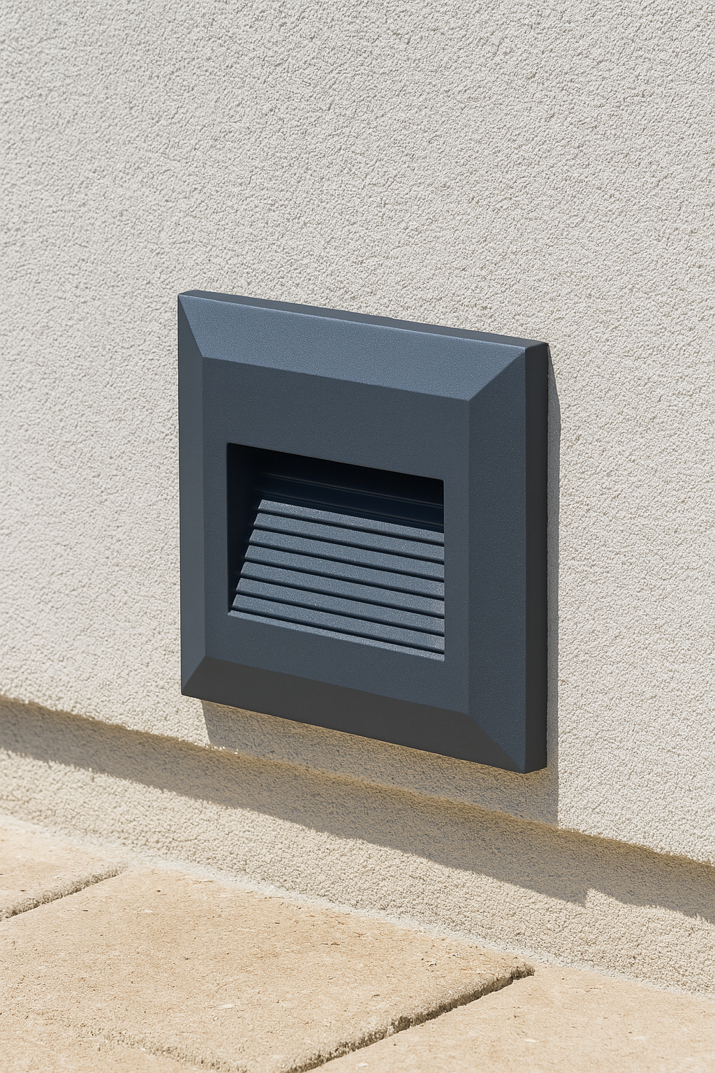 Außenbeleuchtung Anthrazit an einer Hausfassade