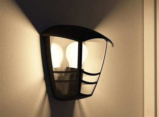 Wandleuchte für Außeneberich my Creek Philips an einer Wand montiert