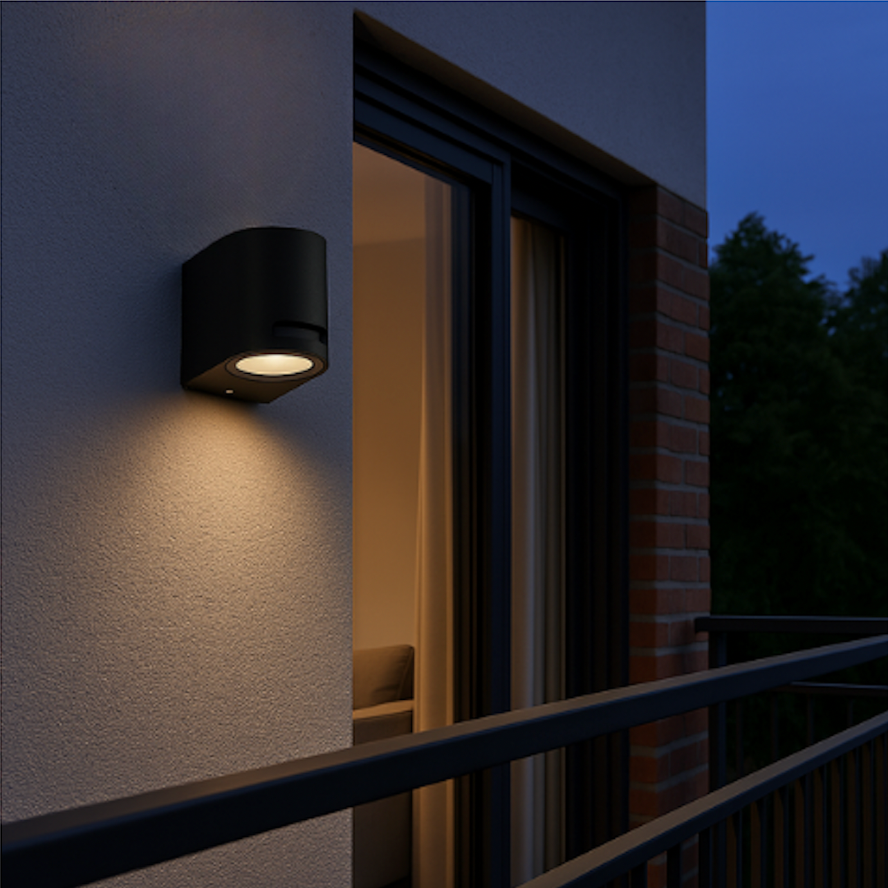 Fassadenleuchte Schwarz IP54 Garden
