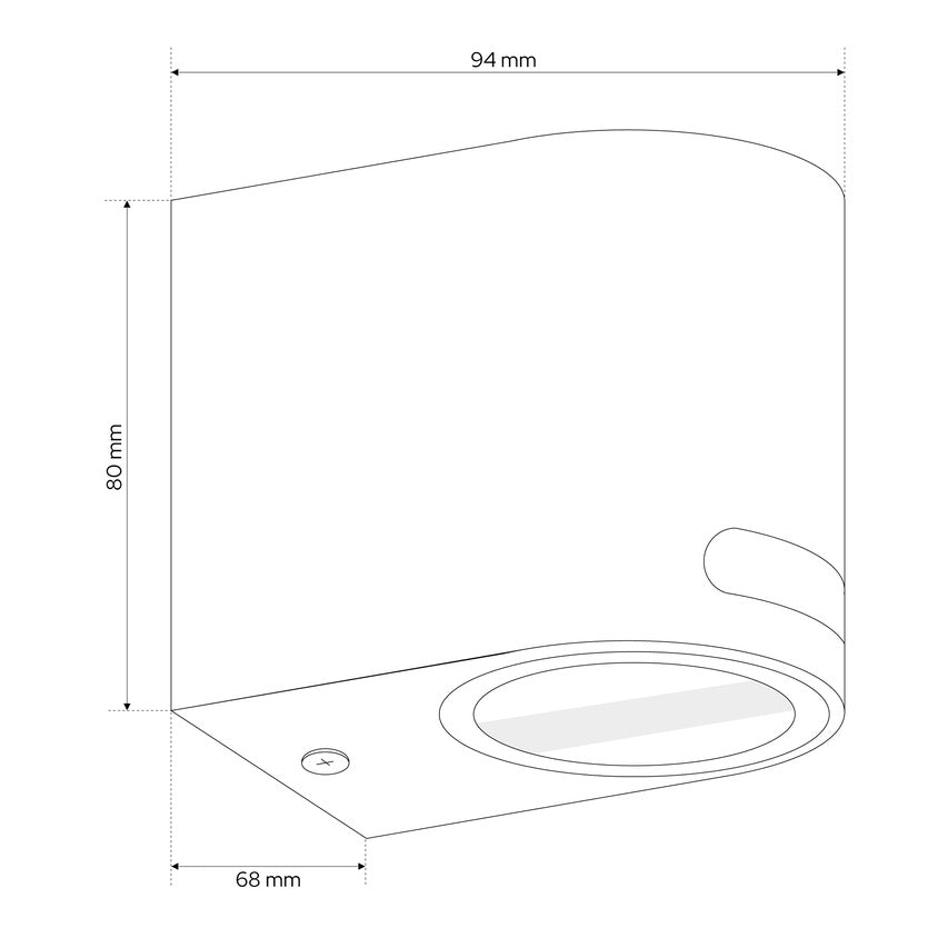 Fassadenleuchte Schwarz IP54 Garden
