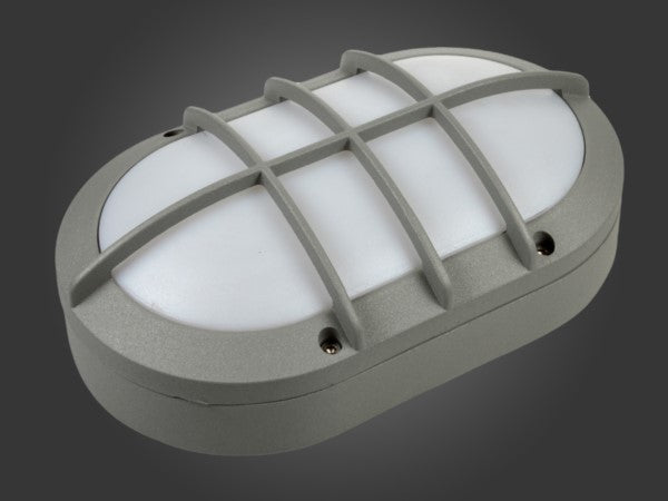 Robuste LED-Wandleuchte im klassischen ovalen Design für den Außenbereich