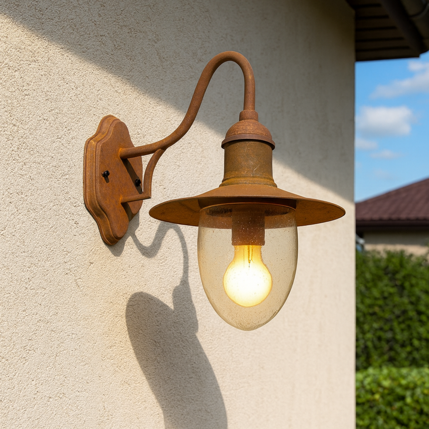 Außenleuchte AußenLampe Wandlampe Rost E27