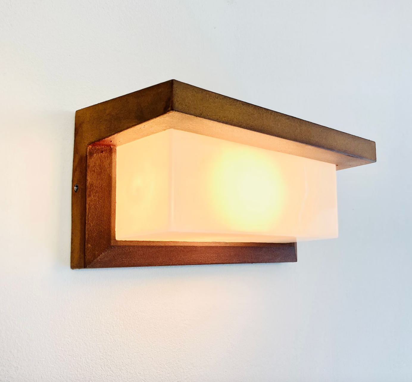 Edelrost Außenwandleuchte E27 – Vertikales Licht für Fassade & Eingang