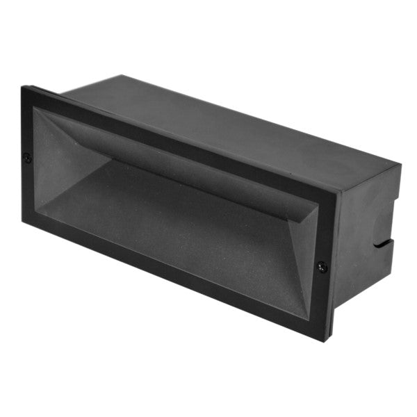LED-Wandlampe Gehäusematerial aus Aluminium und Lichtaustritt nach unten.