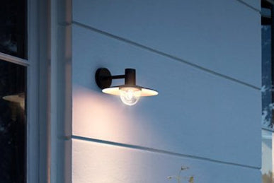 Außenbeleuchtung schwarz Wandleuchte modern IP44 wetterfest