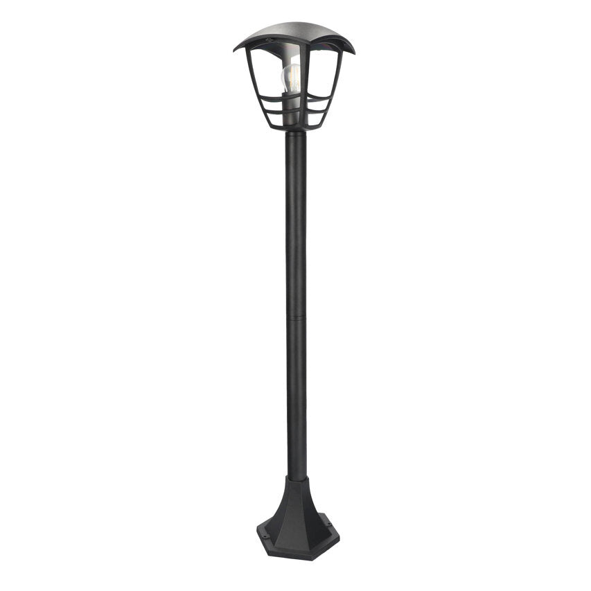 Gartenlaterne in schwarz E27 mit Leuchtmittel 