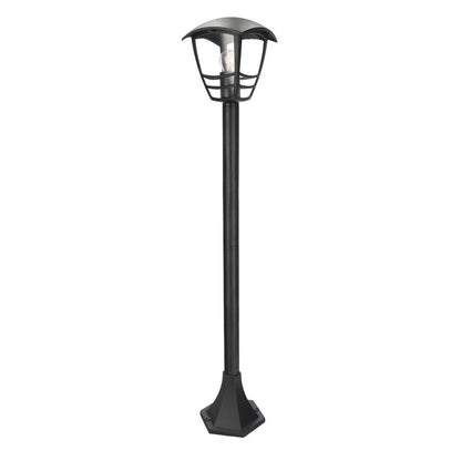 Gartenlaterne in schwarz E27 mit Leuchtmittel 