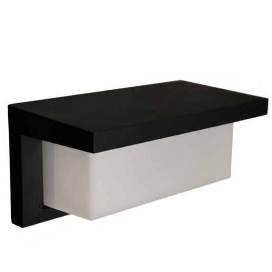 Schlanke schwarze LED-Wandleuchte mit nach unten gerichtetem Licht