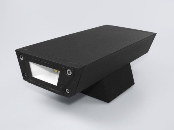 Rechteckige schwarze LED-Lampe für Außenwände