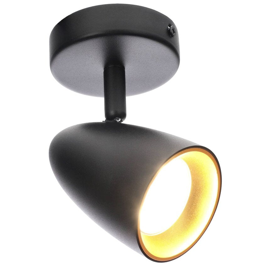 Stilvoller Strahler in Schwarz matt - ideal für moderne Innenräume.
