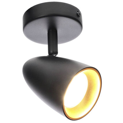 Stilvoller Strahler in Schwarz matt - ideal für moderne Innenräume.