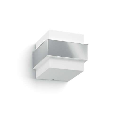 Seitenansicht Shovel Wandaußenleuchte mit Silber