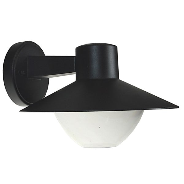 Fassadenleuchte in Schwarz detaillierte Ansicht moderner Außenlampe 