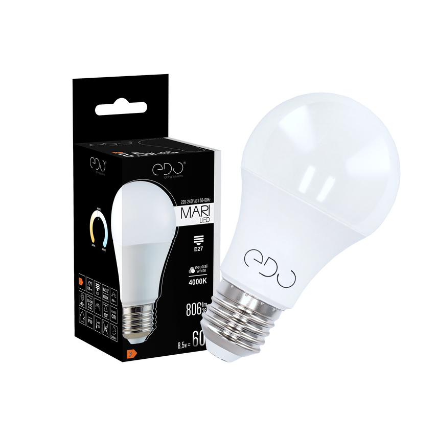 LED Glühbirne E27 8.5W 4000K neutral NW 806lm