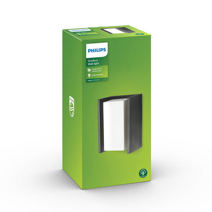 Philips MyGarden BRIDGE anthrazit E27 IP44 Garten-Wandleuchte