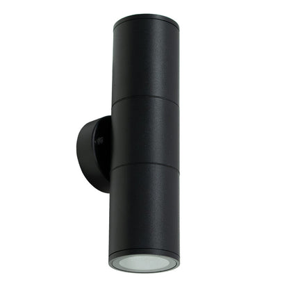 RENIS Black 2xGU10 IP54 schwarz EDO777356 Edo Solutions Garden Line Fassadenwandleuchte