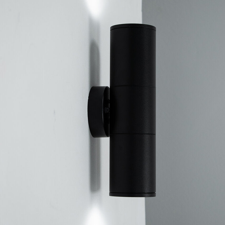RENIS Black 2xGU10 IP54 schwarz EDO777356 Edo Solutions Garden Line Fassadenwandleuchte