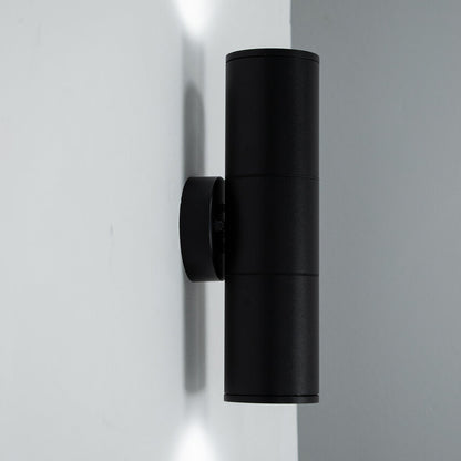 RENIS Black 2xGU10 IP54 schwarz EDO777356 Edo Solutions Garden Line Fassadenwandleuchte